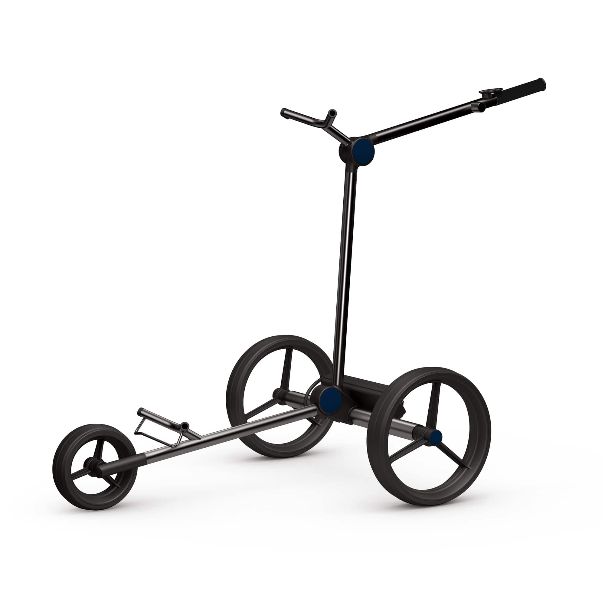 GolfQuant Titan Caddy 1e vorne Marineblau