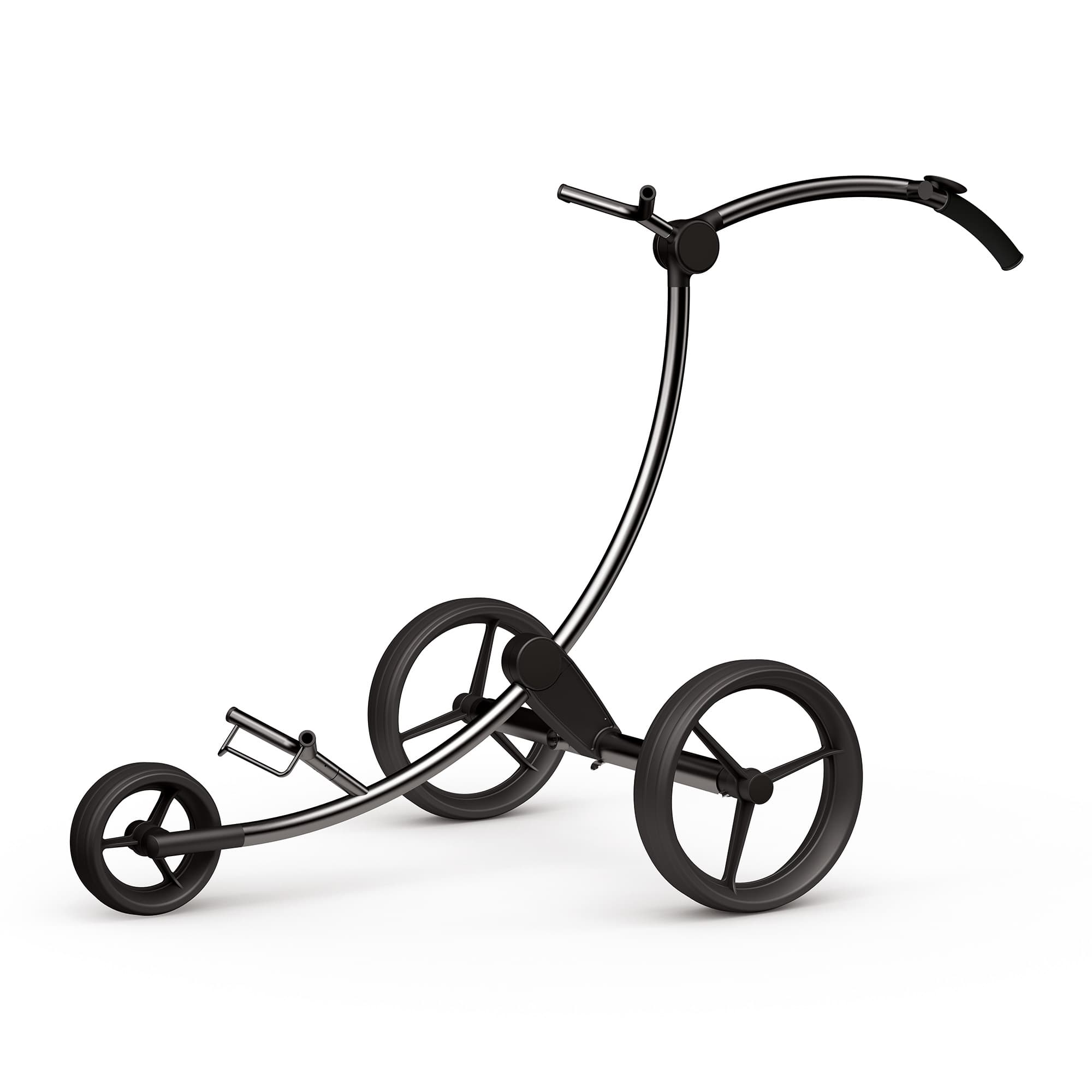 GolfQuant Titan Caddy 3e vorne Tiefschwarz
